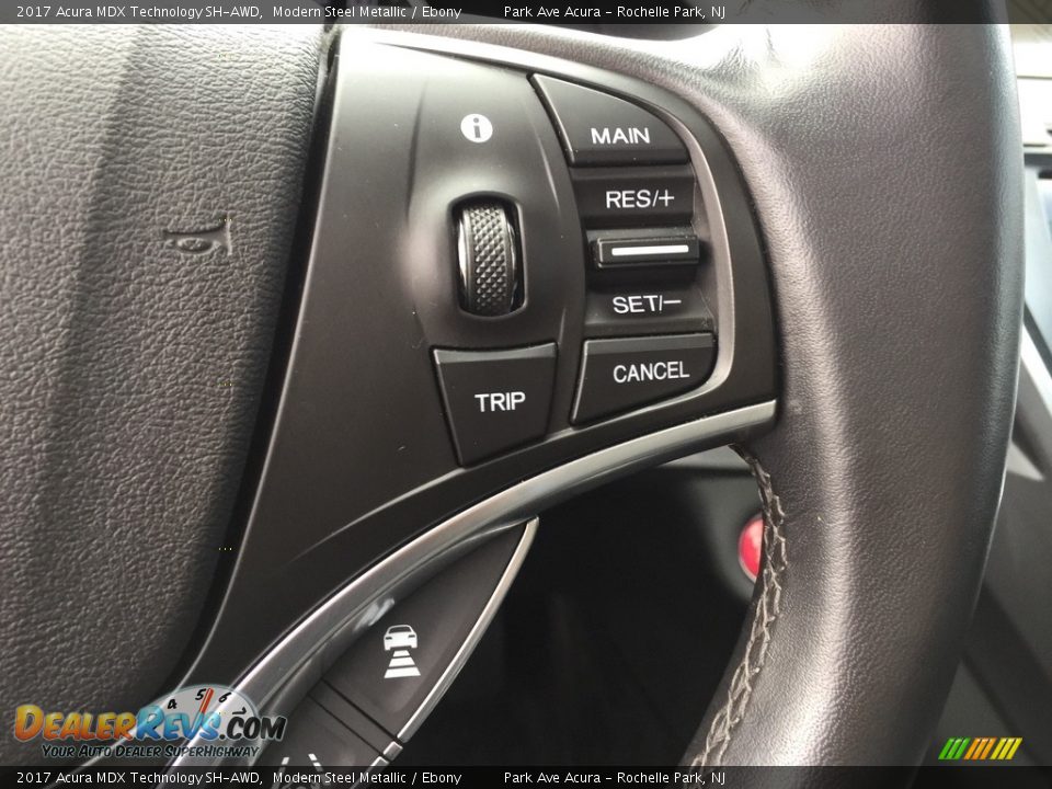 2017 Acura MDX Technology SH-AWD Modern Steel Metallic / Ebony Photo #20