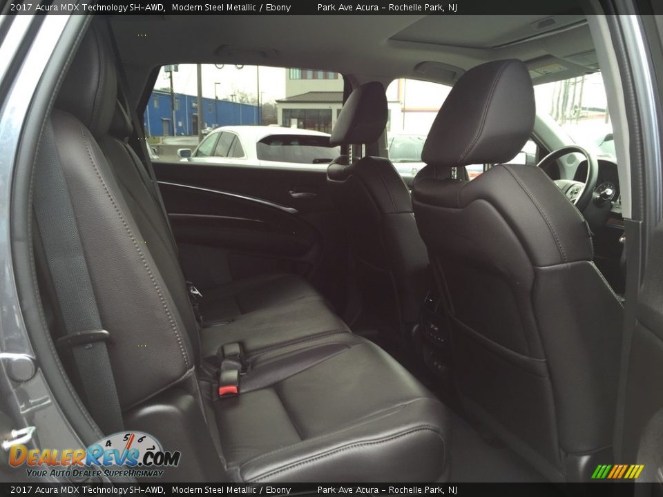 2017 Acura MDX Technology SH-AWD Modern Steel Metallic / Ebony Photo #25
