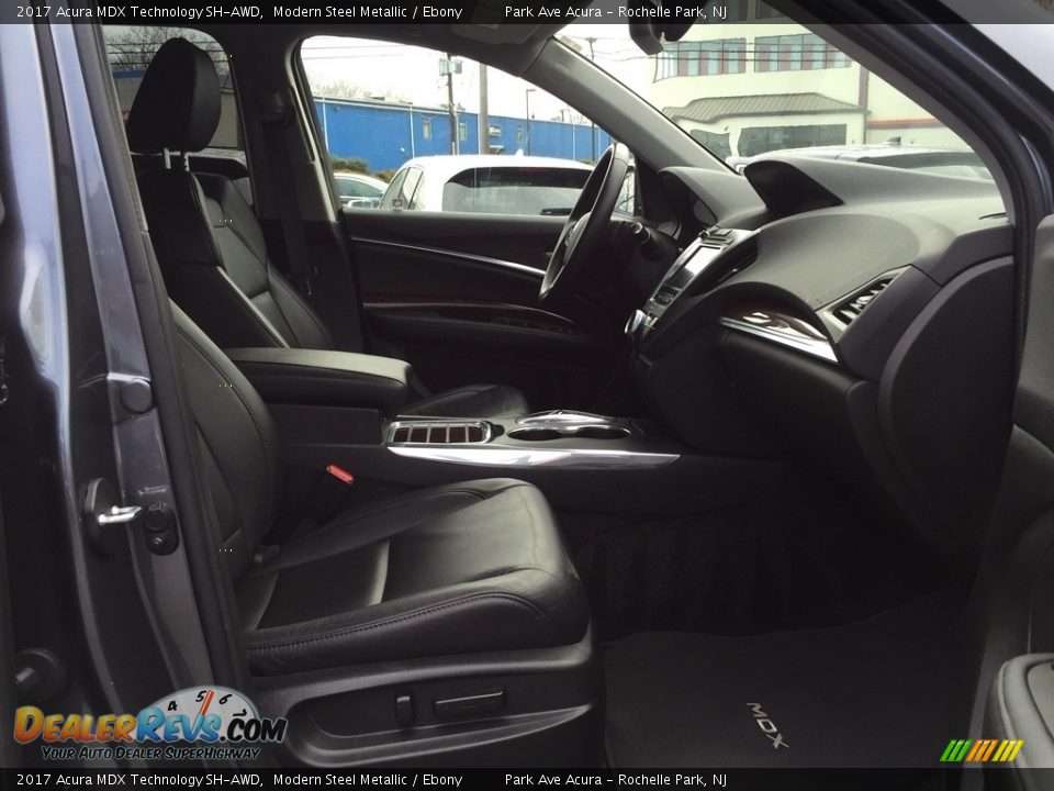 2017 Acura MDX Technology SH-AWD Modern Steel Metallic / Ebony Photo #28