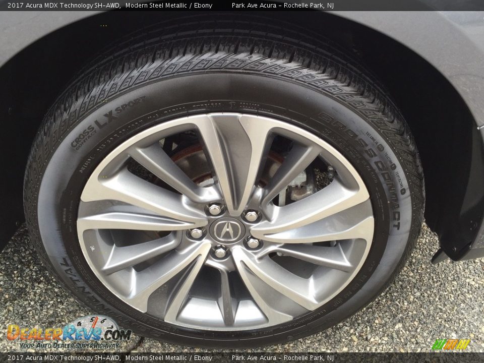 2017 Acura MDX Technology SH-AWD Modern Steel Metallic / Ebony Photo #29