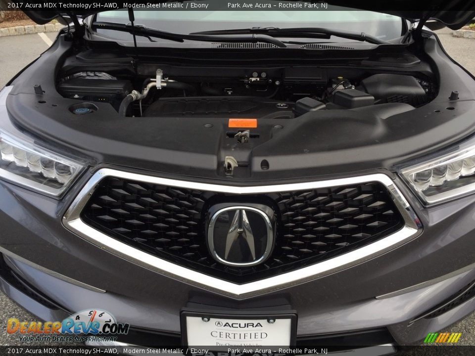 2017 Acura MDX Technology SH-AWD Modern Steel Metallic / Ebony Photo #31