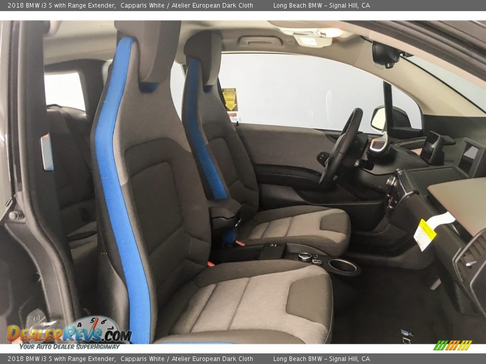 2018 BMW i3 S with Range Extender Capparis White / Atelier European Dark Cloth Photo #2