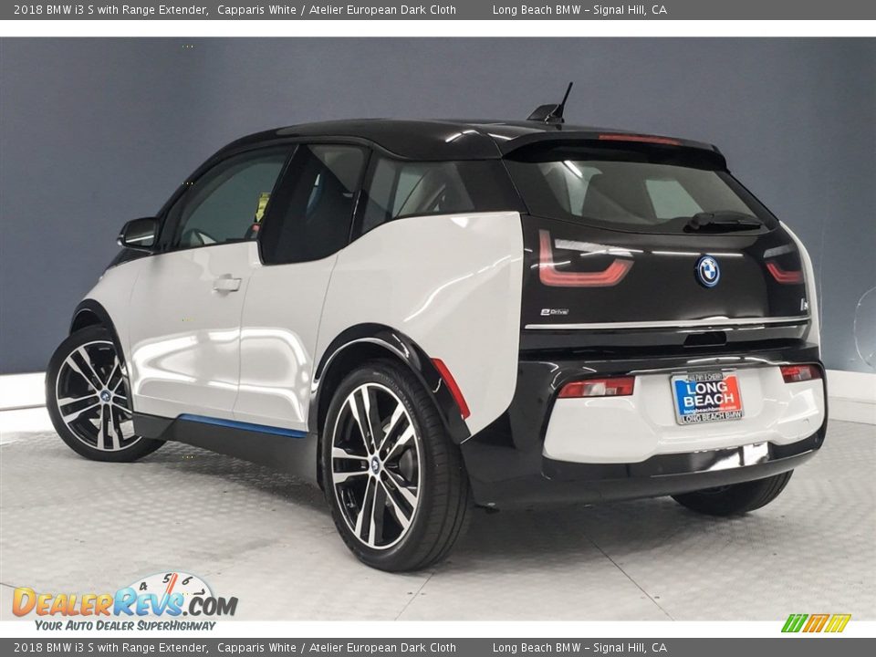 2018 BMW i3 S with Range Extender Capparis White / Atelier European Dark Cloth Photo #3