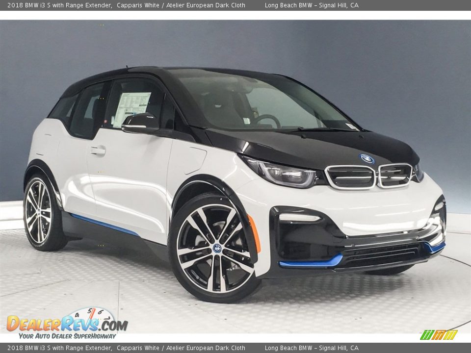 2018 BMW i3 S with Range Extender Capparis White / Atelier European Dark Cloth Photo #12