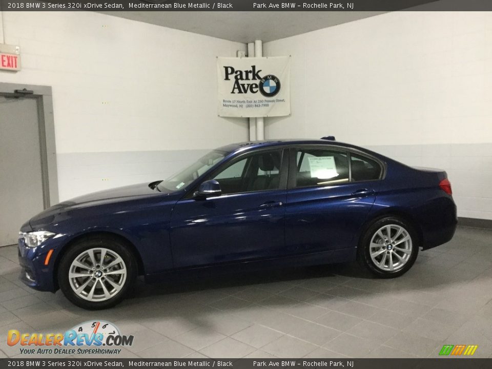 2018 BMW 3 Series 320i xDrive Sedan Mediterranean Blue Metallic / Black Photo #2