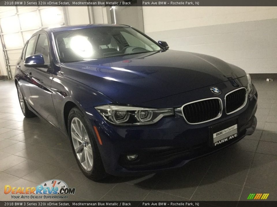 2018 BMW 3 Series 320i xDrive Sedan Mediterranean Blue Metallic / Black Photo #7