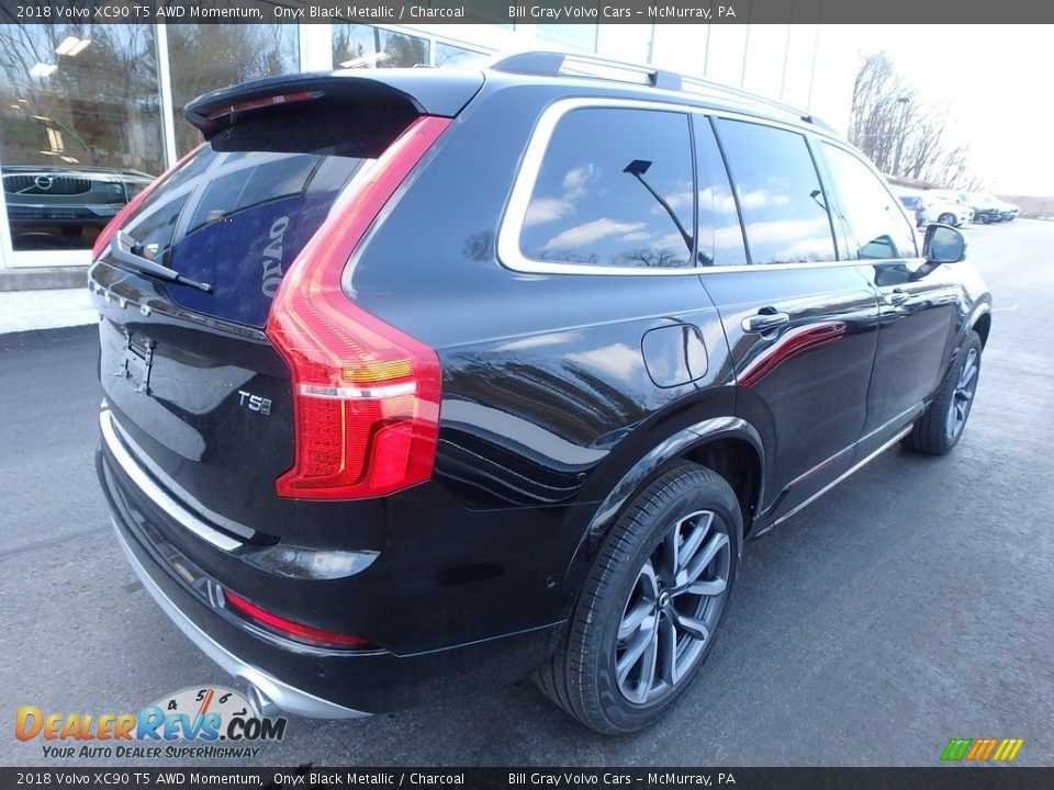 2018 Volvo XC90 T5 AWD Momentum Onyx Black Metallic / Charcoal Photo #2