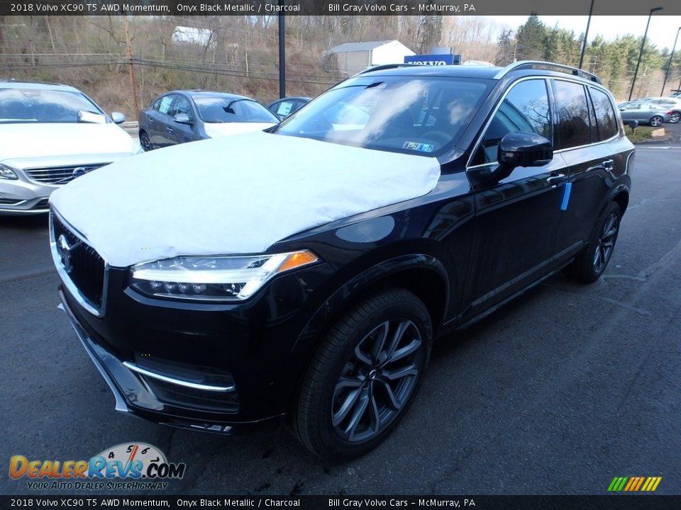 2018 Volvo XC90 T5 AWD Momentum Onyx Black Metallic / Charcoal Photo #5