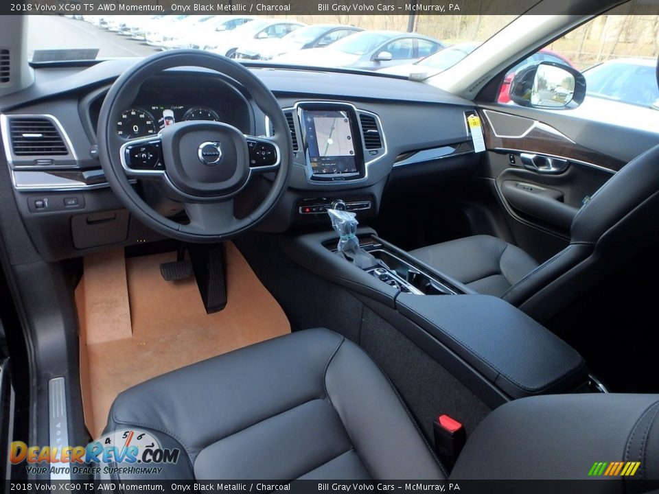 Charcoal Interior - 2018 Volvo XC90 T5 AWD Momentum Photo #10