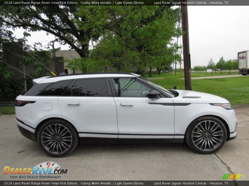 2018 Land Rover Range Rover Velar First Edition Yulong White Metallic / Light Oyster/Ebony Photo #6