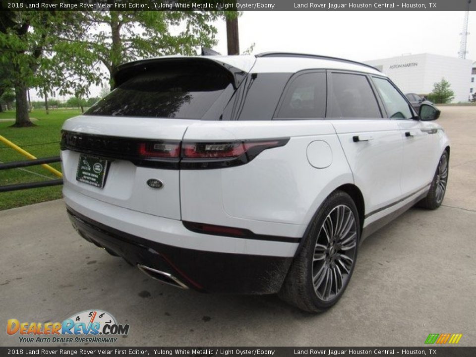 2018 Land Rover Range Rover Velar First Edition Yulong White Metallic / Light Oyster/Ebony Photo #7