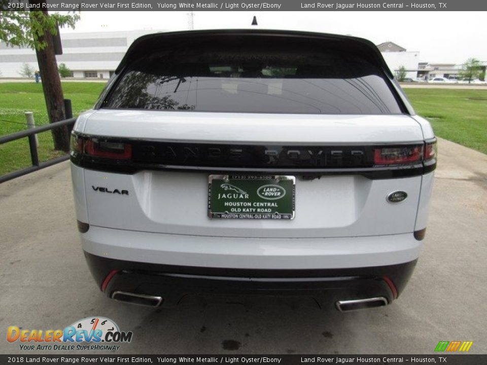 2018 Land Rover Range Rover Velar First Edition Yulong White Metallic / Light Oyster/Ebony Photo #8
