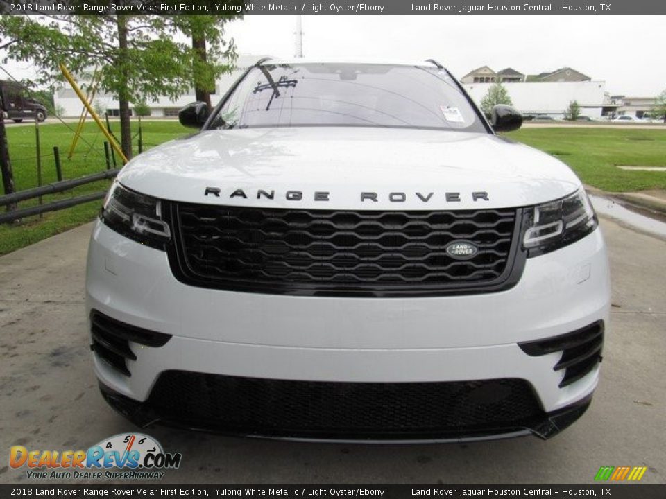 2018 Land Rover Range Rover Velar First Edition Yulong White Metallic / Light Oyster/Ebony Photo #9