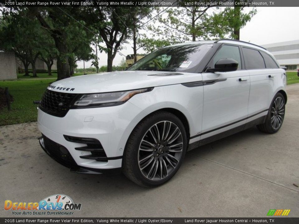 2018 Land Rover Range Rover Velar First Edition Yulong White Metallic / Light Oyster/Ebony Photo #10