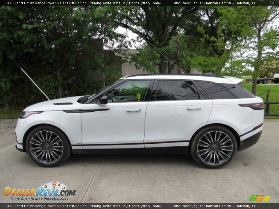 2018 Land Rover Range Rover Velar First Edition Yulong White Metallic / Light Oyster/Ebony Photo #11