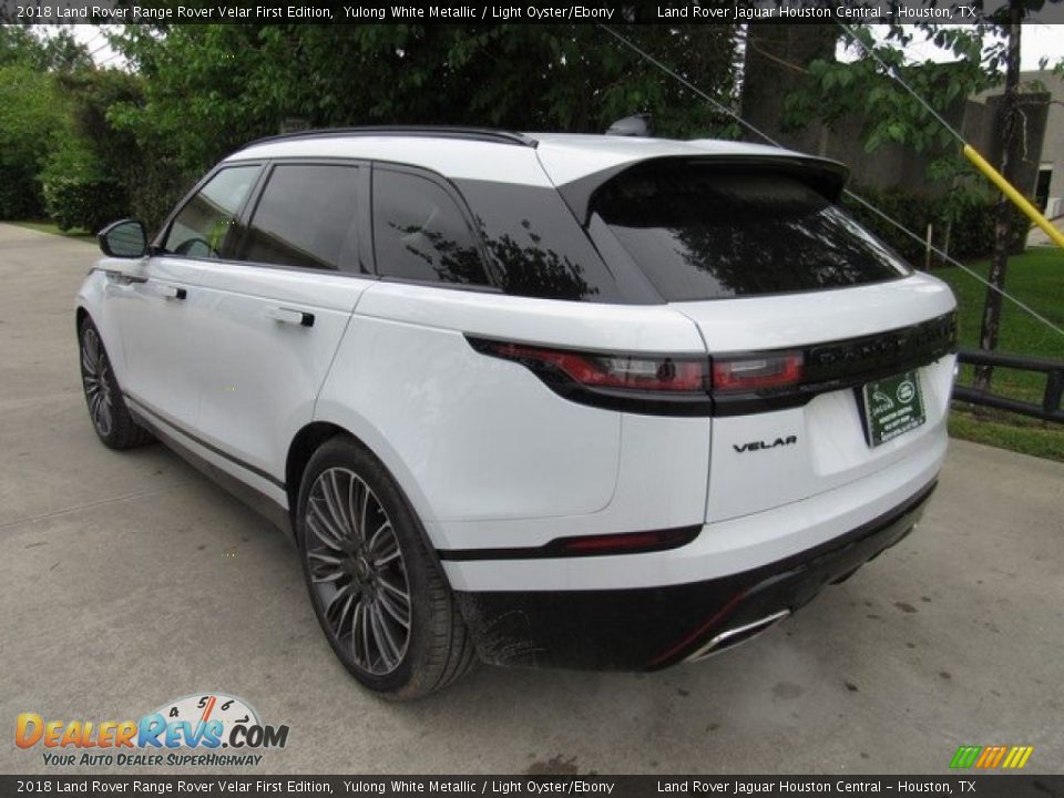 2018 Land Rover Range Rover Velar First Edition Yulong White Metallic / Light Oyster/Ebony Photo #12