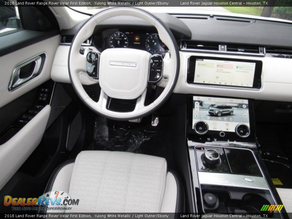 2018 Land Rover Range Rover Velar First Edition Yulong White Metallic / Light Oyster/Ebony Photo #14