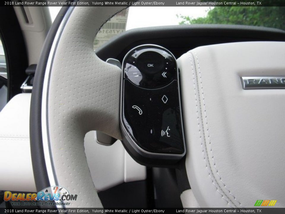 2018 Land Rover Range Rover Velar First Edition Yulong White Metallic / Light Oyster/Ebony Photo #27