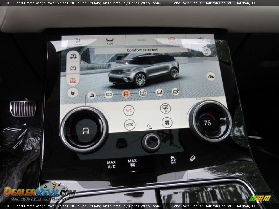 2018 Land Rover Range Rover Velar First Edition Yulong White Metallic / Light Oyster/Ebony Photo #33