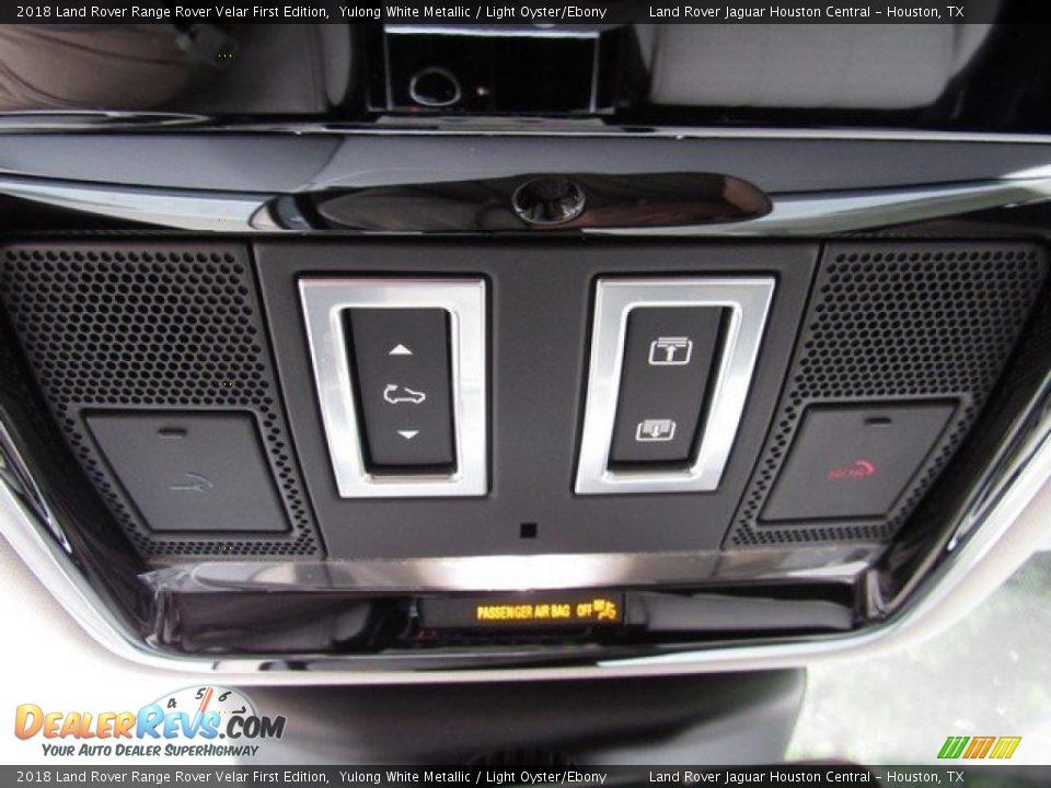 2018 Land Rover Range Rover Velar First Edition Yulong White Metallic / Light Oyster/Ebony Photo #36