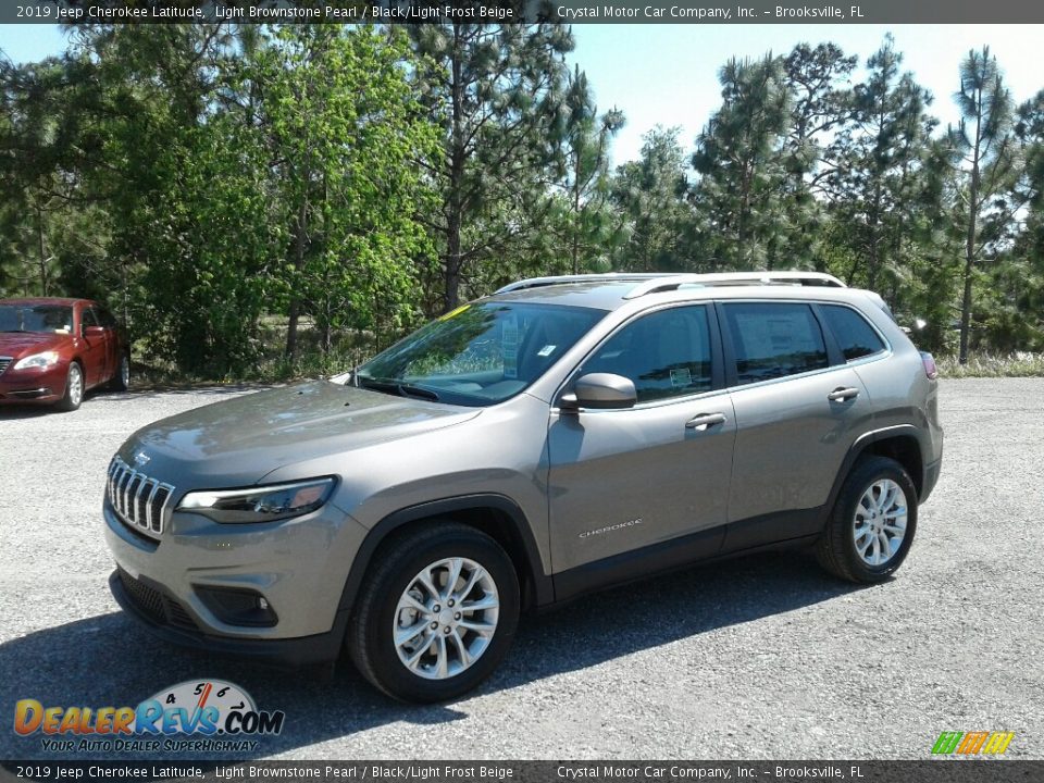 2019 Jeep Cherokee Latitude Light Brownstone Pearl / Black/Light Frost Beige Photo #1