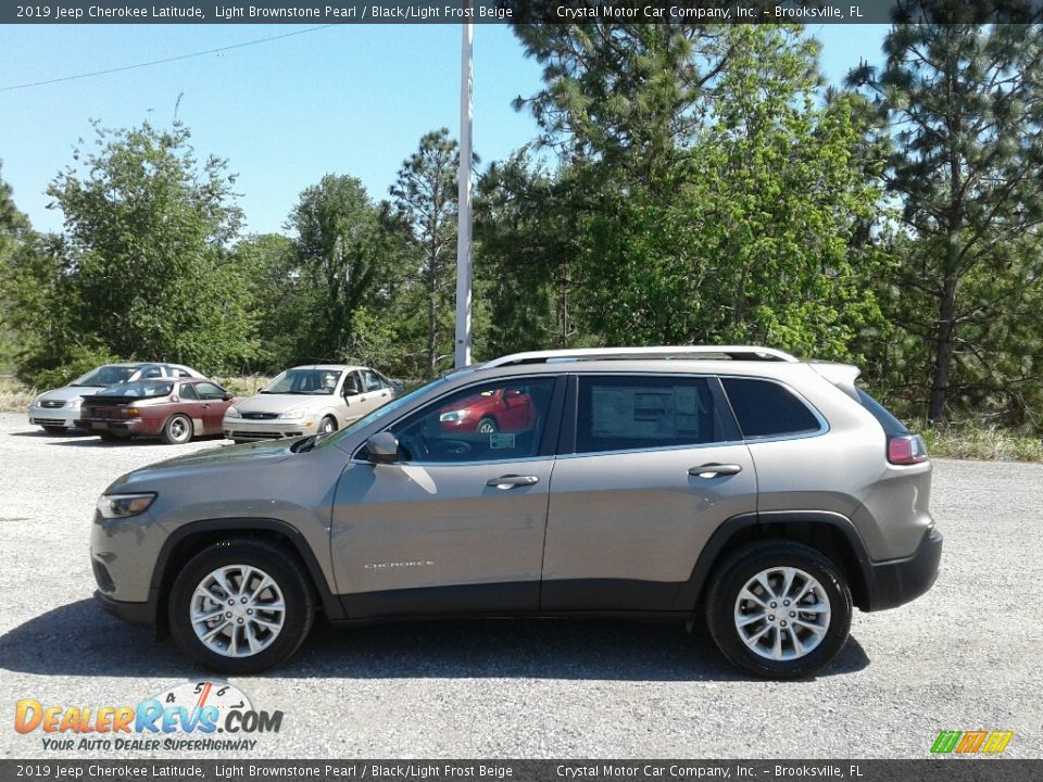 2019 Jeep Cherokee Latitude Light Brownstone Pearl / Black/Light Frost Beige Photo #2