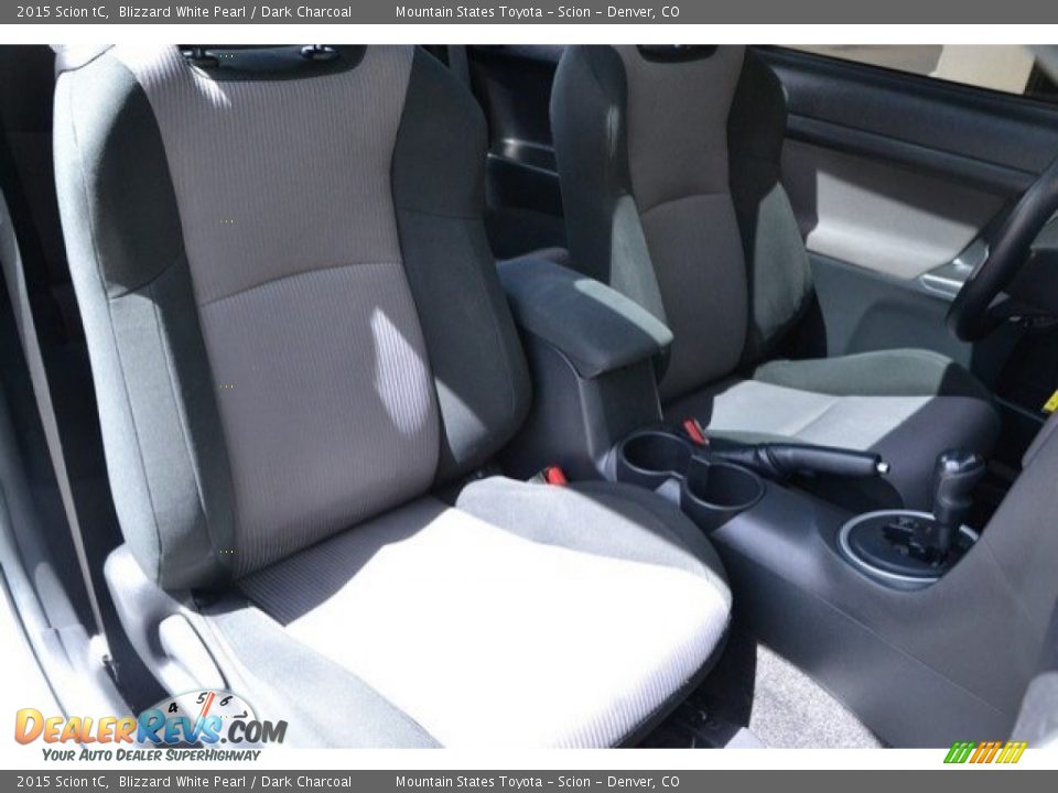 2015 Scion tC Blizzard White Pearl / Dark Charcoal Photo #19