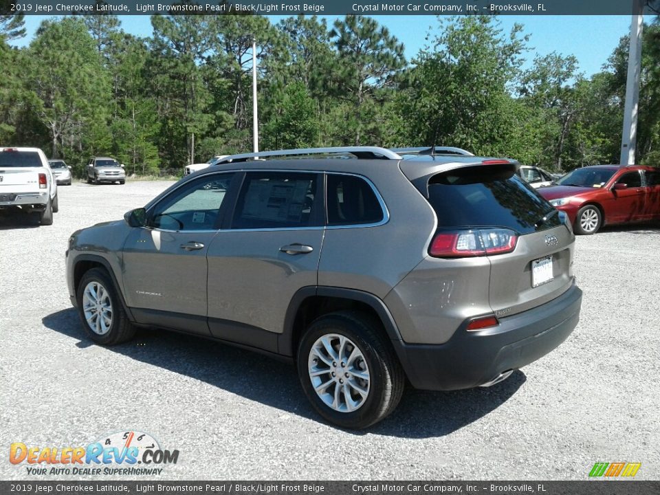 2019 Jeep Cherokee Latitude Light Brownstone Pearl / Black/Light Frost Beige Photo #3