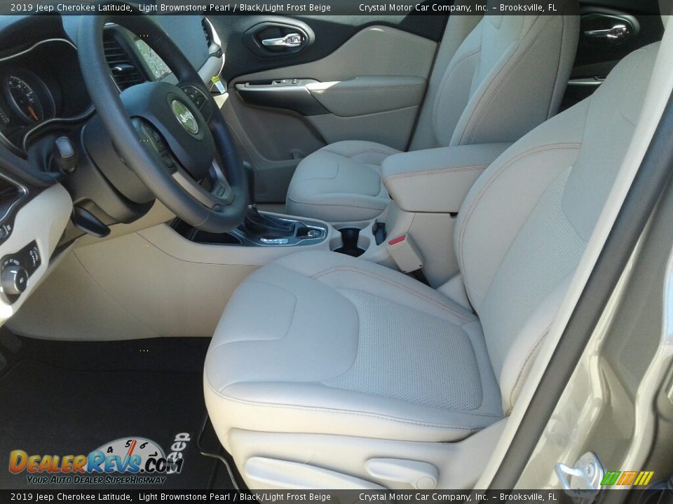 2019 Jeep Cherokee Latitude Light Brownstone Pearl / Black/Light Frost Beige Photo #9