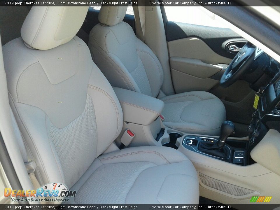 2019 Jeep Cherokee Latitude Light Brownstone Pearl / Black/Light Frost Beige Photo #12