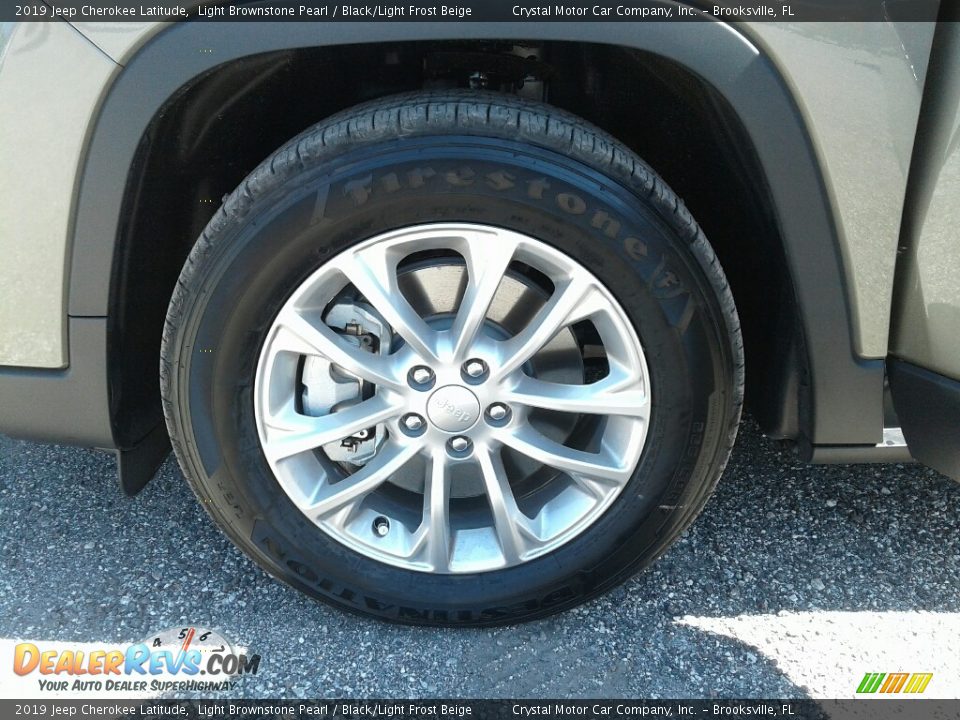 2019 Jeep Cherokee Latitude Light Brownstone Pearl / Black/Light Frost Beige Photo #20