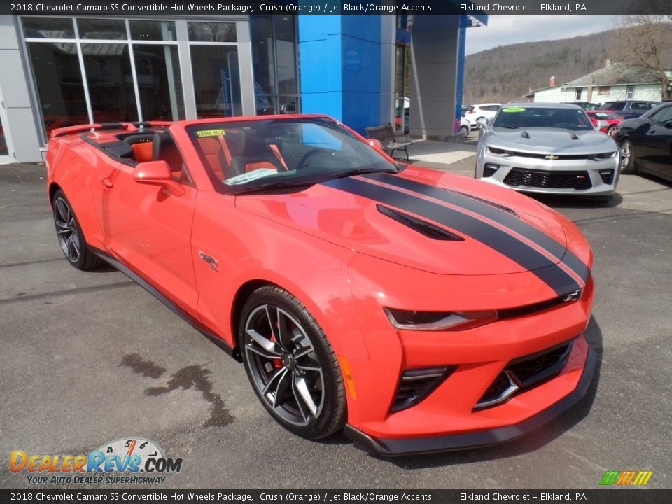 Crush (Orange) 2018 Chevrolet Camaro SS Convertible Hot Wheels Package Photo #3
