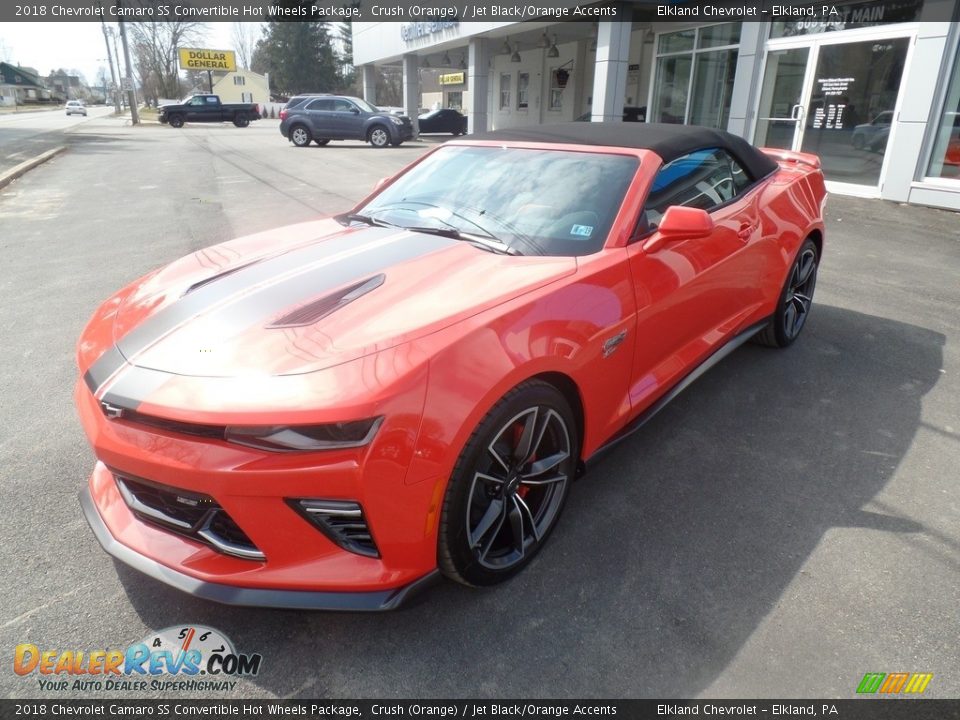 Crush (Orange) 2018 Chevrolet Camaro SS Convertible Hot Wheels Package Photo #10