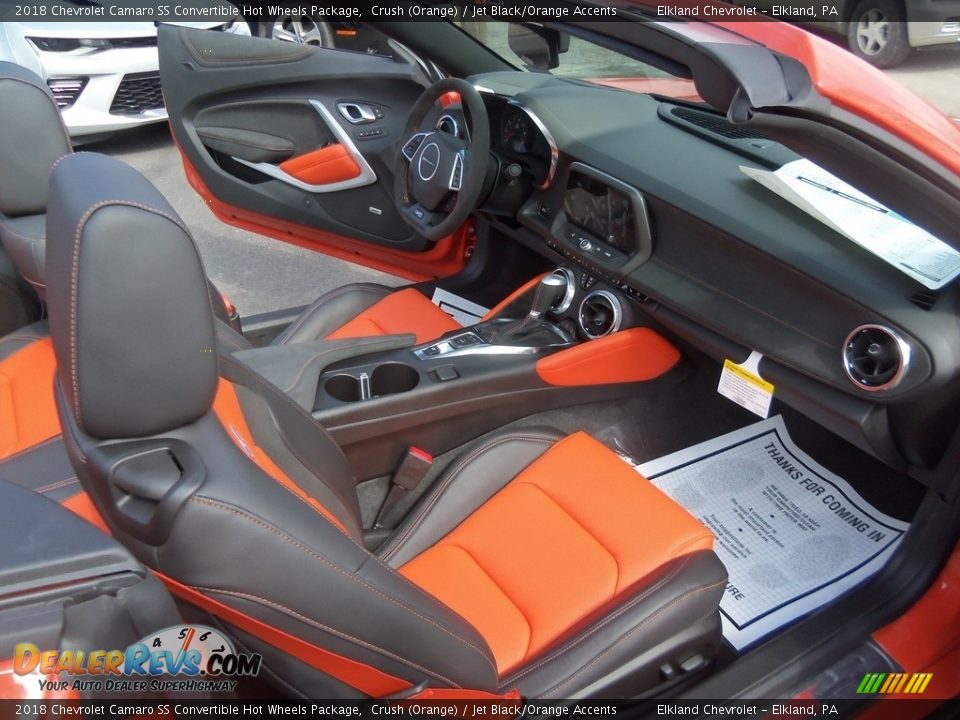 Front Seat of 2018 Chevrolet Camaro SS Convertible Hot Wheels Package Photo #35