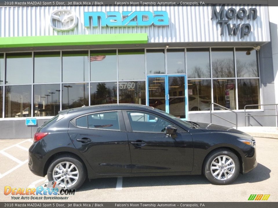 2018 Mazda MAZDA3 Sport 5 Door Jet Black Mica / Black Photo #1