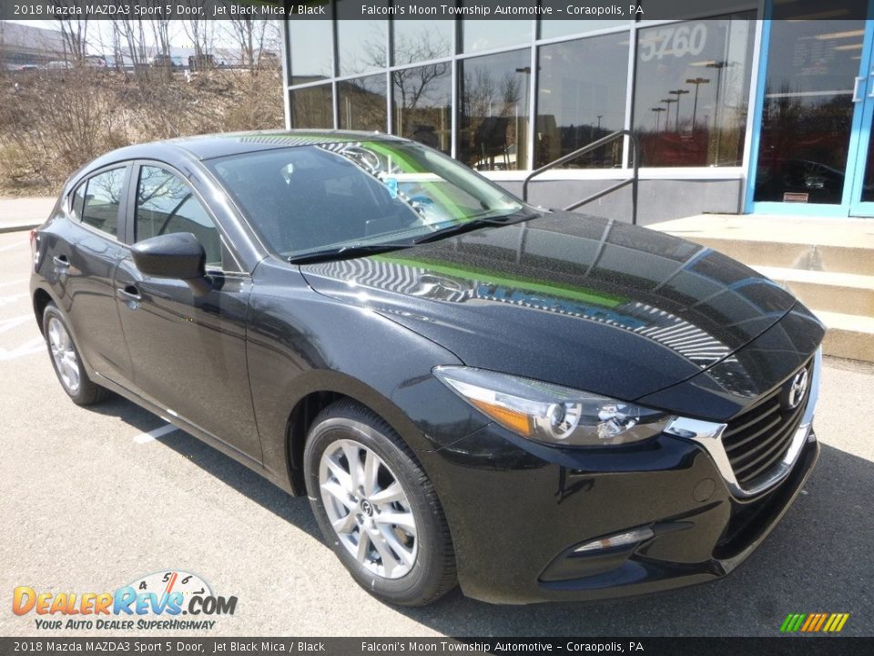 2018 Mazda MAZDA3 Sport 5 Door Jet Black Mica / Black Photo #3