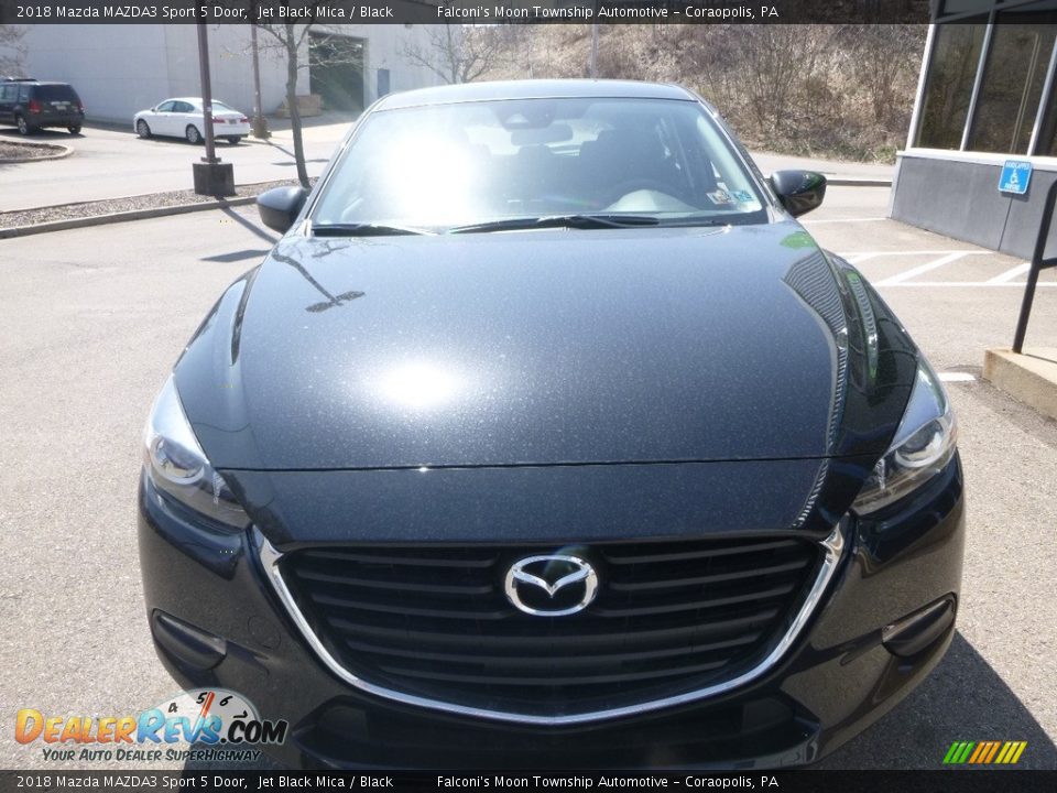 2018 Mazda MAZDA3 Sport 5 Door Jet Black Mica / Black Photo #4