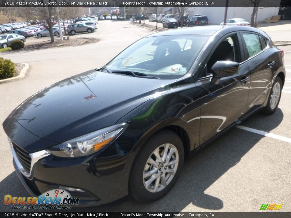 2018 Mazda MAZDA3 Sport 5 Door Jet Black Mica / Black Photo #5