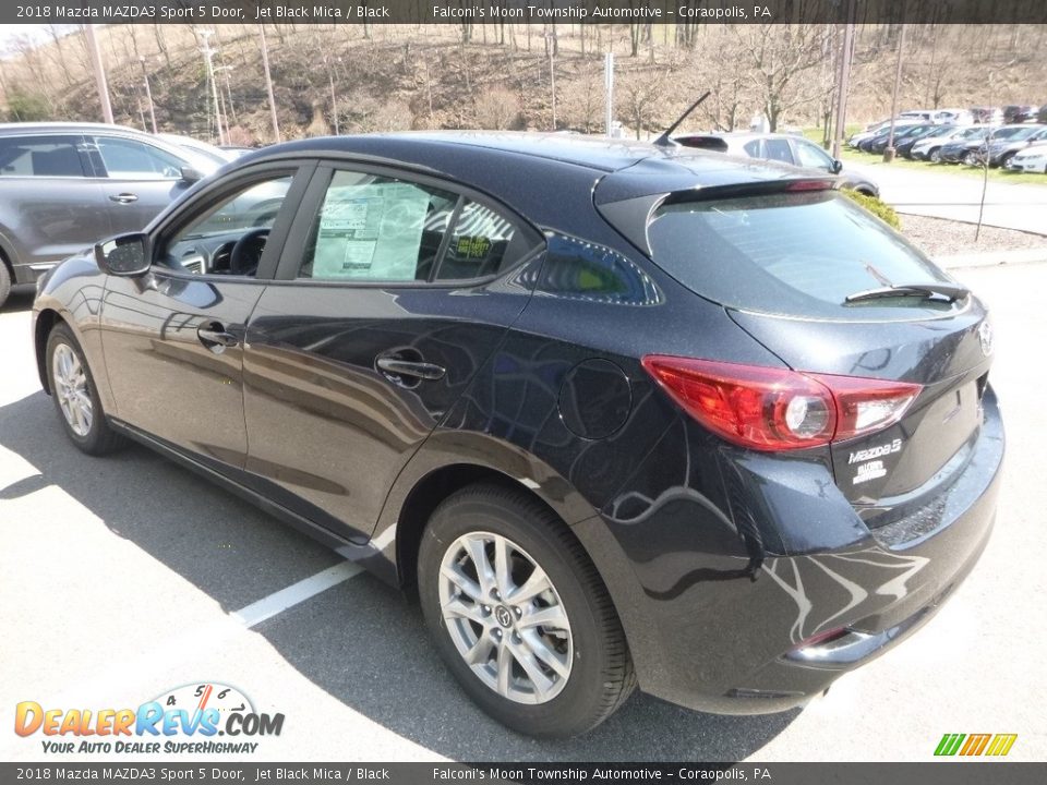 2018 Mazda MAZDA3 Sport 5 Door Jet Black Mica / Black Photo #6
