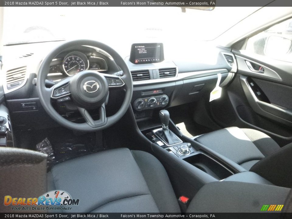 2018 Mazda MAZDA3 Sport 5 Door Jet Black Mica / Black Photo #10