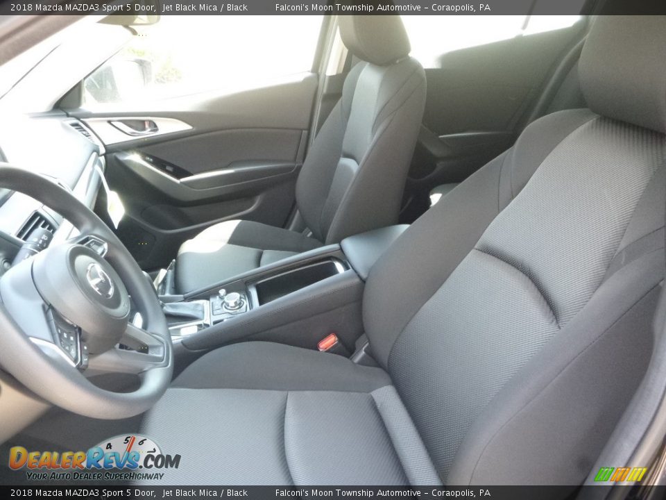 2018 Mazda MAZDA3 Sport 5 Door Jet Black Mica / Black Photo #12