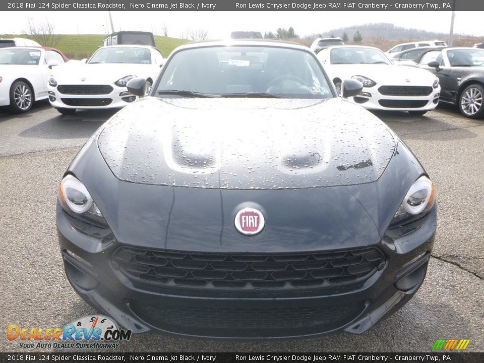 2018 Fiat 124 Spider Classica Roadster Nero Cinema Jet Black / Ivory Photo #8