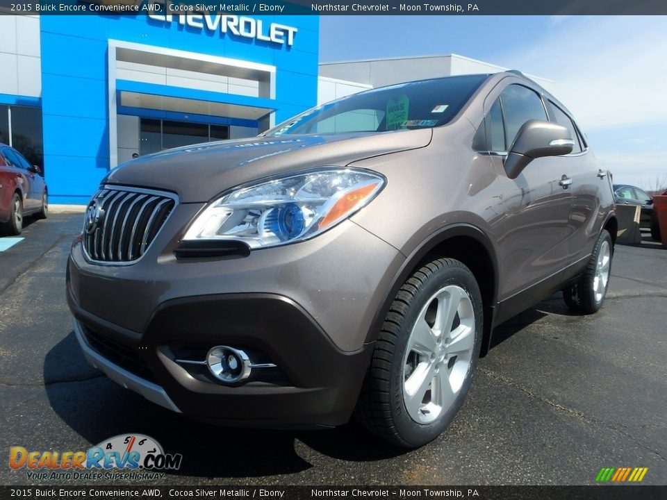 2015 Buick Encore Convenience AWD Cocoa Silver Metallic / Ebony Photo #2