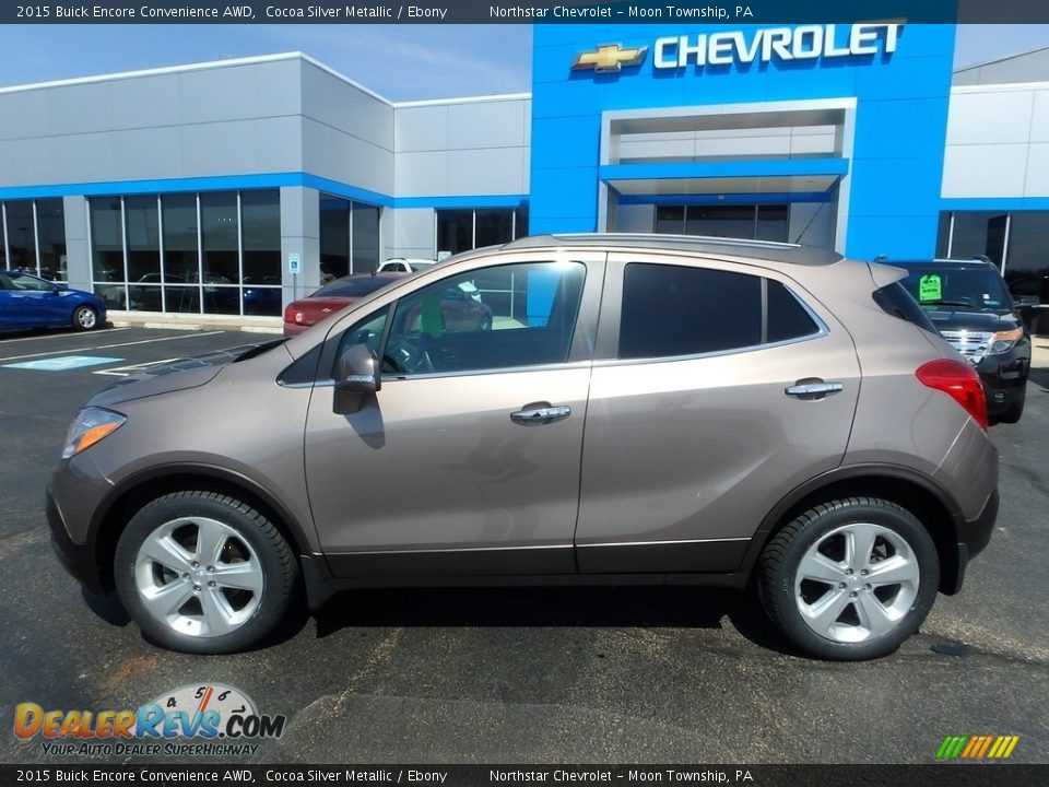 2015 Buick Encore Convenience AWD Cocoa Silver Metallic / Ebony Photo #3