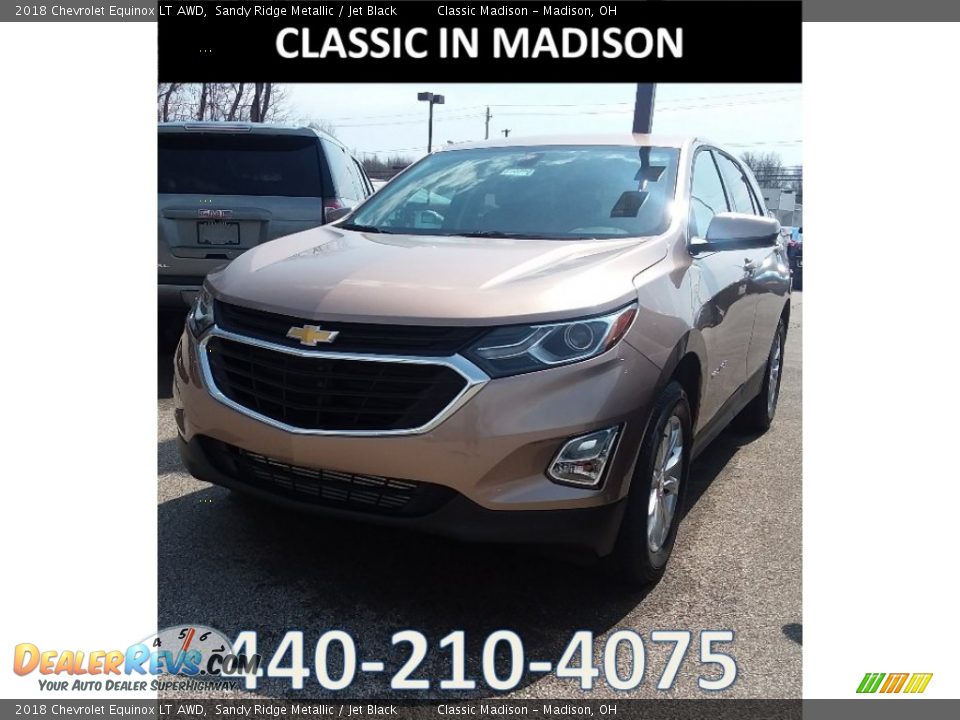 2018 Chevrolet Equinox LT AWD Sandy Ridge Metallic / Jet Black Photo #1