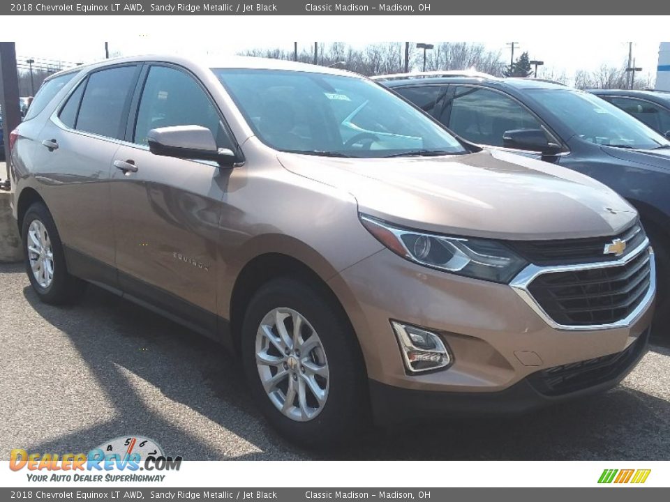 2018 Chevrolet Equinox LT AWD Sandy Ridge Metallic / Jet Black Photo #2