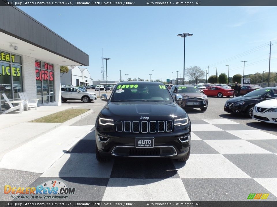 2018 Jeep Grand Cherokee Limited 4x4 Diamond Black Crystal Pearl / Black Photo #2