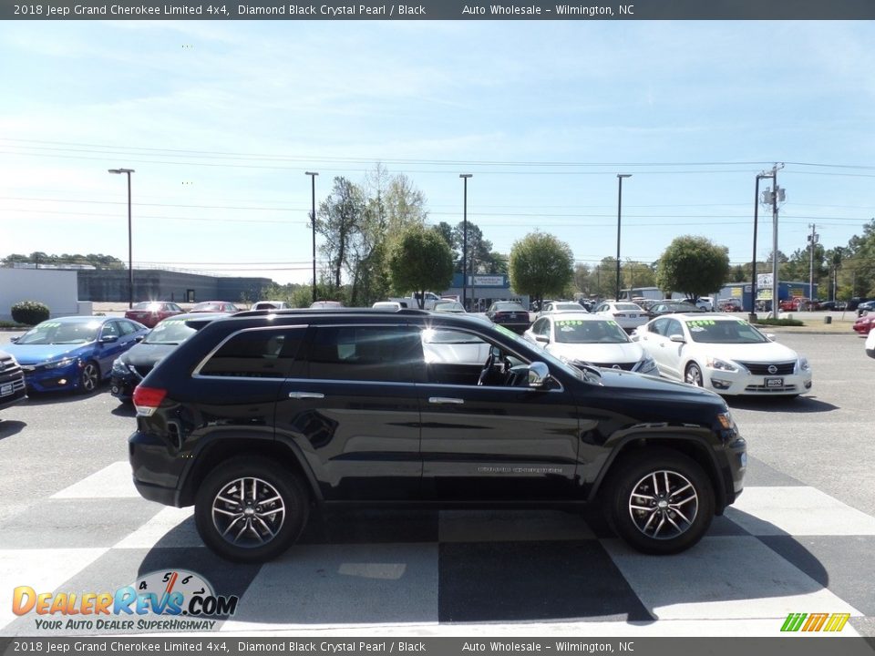 2018 Jeep Grand Cherokee Limited 4x4 Diamond Black Crystal Pearl / Black Photo #3