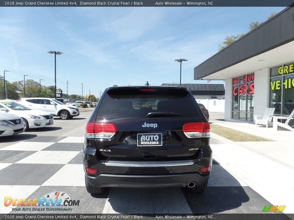 2018 Jeep Grand Cherokee Limited 4x4 Diamond Black Crystal Pearl / Black Photo #4