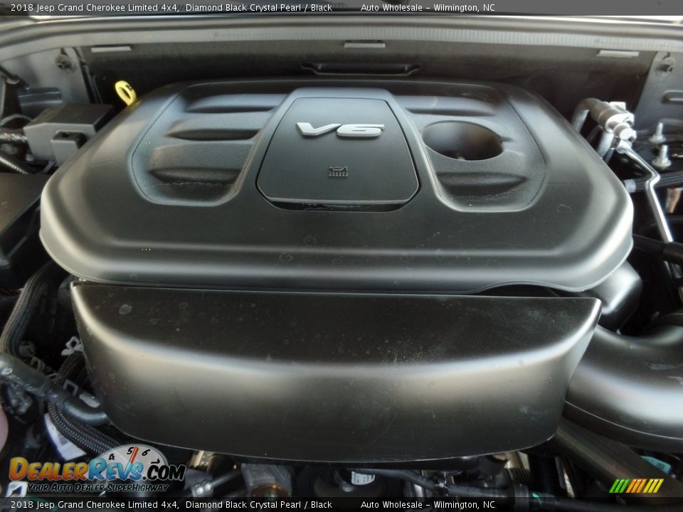 2018 Jeep Grand Cherokee Limited 4x4 Diamond Black Crystal Pearl / Black Photo #6